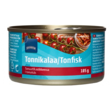 Тунец в томатном соусе Rainbow Tonnikalaa Tomaattikastikkeessa 185/100г