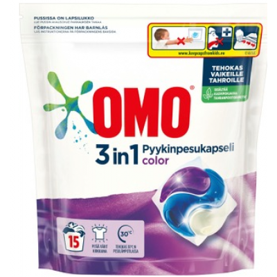 Капсулы для стирки Omo Pyykinpesukapseli Color 15шт