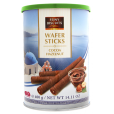 Трубочки Feiny Biscuits Wafer Sticks Cocoa Hazelnut с ореховой начинкой и какао 400 г 