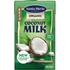 Органическое кокосовое молоко Santa Maria Coconut Milk Organic 250мл