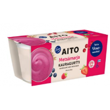 Ферментированный овсяный йогурт Fazer Aito Oat Yoghurt Wild Berry 2 x 125г ягоды