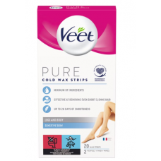 Полоски холодного воска Veet Pure 20шт для ног