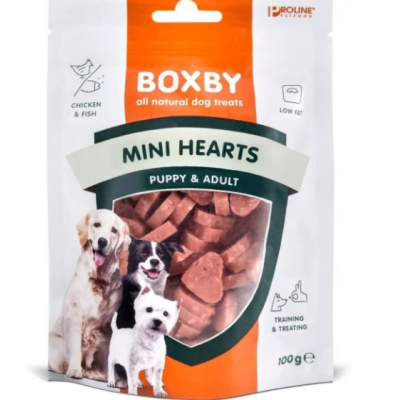 Лакомство для собак Boxby Mini Hearts 100г мини сердечки