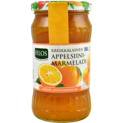 Греческий апельсиновый конфитюр Filos appelsiinimarmeladi 370г