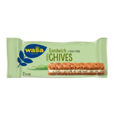 Ржаной сэндвич Wasa Sandwich Chives 37 г с сыром и зеленым луком