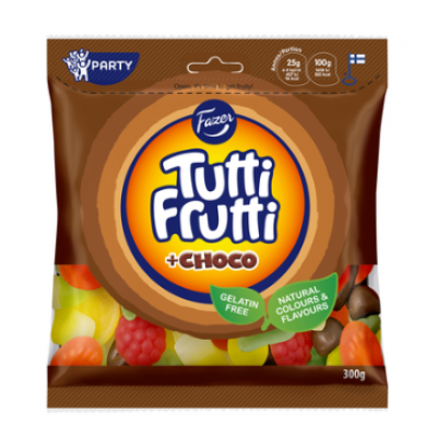 Жевательное ассорти Tutti Frutti choco 300г