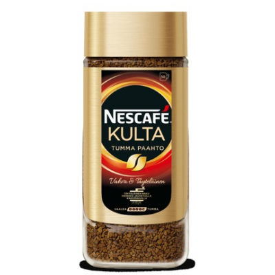 Растворимый кофе темной обжарки Nescafe Kulta Tumma Paahto 100г стекло