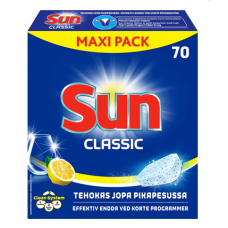 Таблетки для ПММ SUN Konetiskitabletti Classic Lemon 70 шт лимон