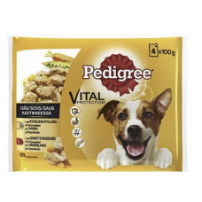 Консервы для собак Pedigree Adult Kanaa & Harkaa 4x100г говядина и цыпленок