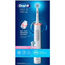 Электрическая зубная щетка Oral-B PRO3 3000 White Sensitive Clean