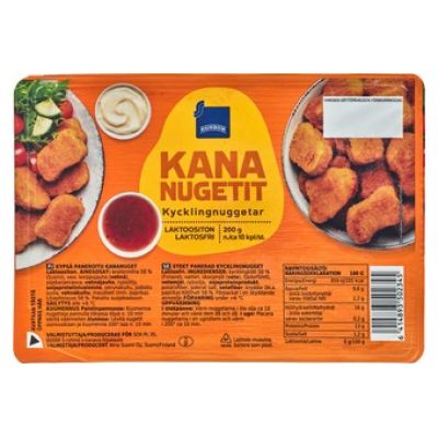 Куриные наггетсы Rainbow Kananugetit 200г