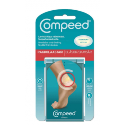 Блистерные патчи от волдырей на ногах COMPEED 5шт размер средний