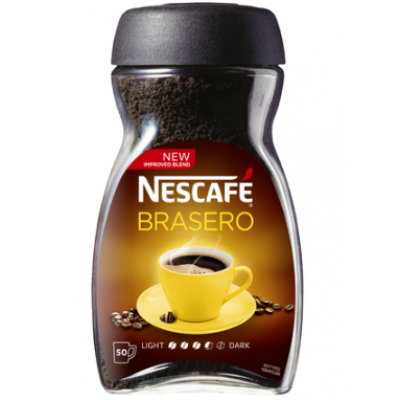 Растворимый кофе Nescafe Brasero 100 г в стекле