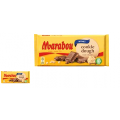 Шоколад плиточный Marabou Cookie Dough 185г